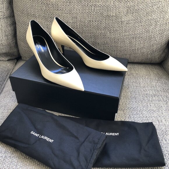 Saint Laurent Shoes - Saint Laurent Charlotte Size 39 Coquille 55mm YSL Pumps
